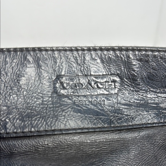 Coach Black Leather Zoe Hobo Shoulder Bag with Silver Hardware - Picture 6 of 9